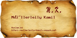 Müllerleily Kamil névjegykártya